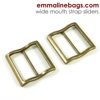 Emmaline 3/4 inch (18mm) Extra Wide Mouth Strap Sliders