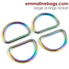 Emmaline 1.5 inch 38mm D-Ring - Pack of 4