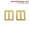 Emmaline 1 inch (25mm) Flat Strap Sliders