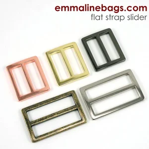 Emmaline 1 inch (25mm) Flat Strap Sliders