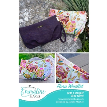 The Flora Wristlet - Paper Pattern - Emmaline Bags