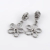 Zipper Pull #5 for Nylon Zipper - Flower - Pack of 2