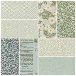 Lella Boutique - True Love - Fat Quarter Bundle Robins Egg x 8