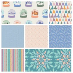 Sewcial Bee Collective - Frost & Fir - Fat Quarter Bundle x 7