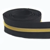 Black Nylon Zipper Tape #5 - by the Metre