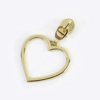 Zipper Pull #5 for Nylon Zipper - Heart - Pack of 2