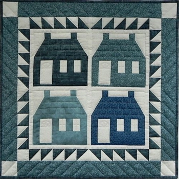Houses - Rachel's of Greenfield Wall Quilt Kit - 22in x 22in