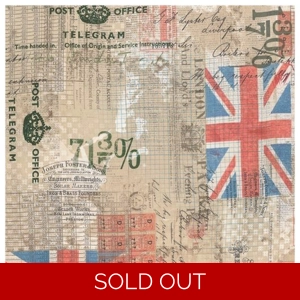 REMNANT - Tim Holtz - Foundations - Royal Mail - Neutral - 59cm