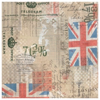 REMNANT - Tim Holtz - Foundations - Royal Mail - Neutral - 59cm