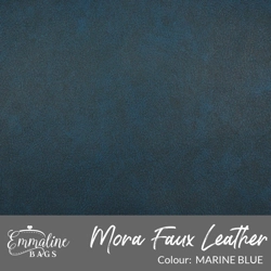 Mora Faux Leather - Marine Blue