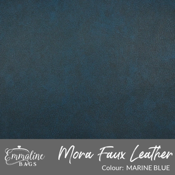 Mora Faux Leather - Marine Blue