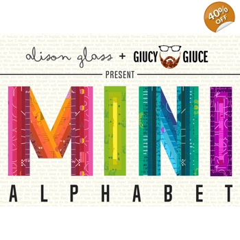 Mini Alphabet Quilt Pattern from Alison Glass and Giucy Giuce