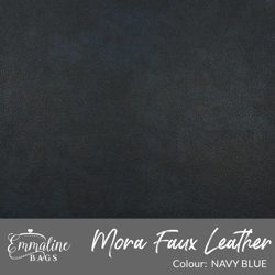 Mora Faux Leather - Navy