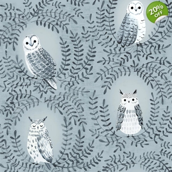 REMNANT - Dashwood Studio - Sarah Knight - Nightfall - Owls - Fat Quarter