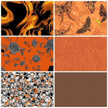 Libs Elliott - Phantasm - Fat Quarter Bundle - Orange x 6