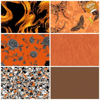 Libs Elliott - Phantasm - Fat Quarter Bundle - Orange x 6
