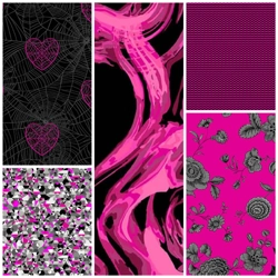PRE-ORDER - Libs Elliott - Phantasm - Fat Quarter Bundle - Pink x 5