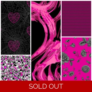 Libs Elliott - Phantasm - Fat Quarter Bundle - Pink x 5