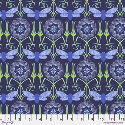 Jane Sassaman - Flower Dance - Goats Beard - Blue