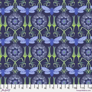 Jane Sassaman - Flower Dance - Goats Beard - Blue