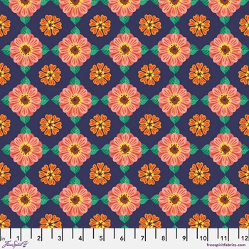 Jane Sassaman - Flower Dance - SM Zinnia - Multi