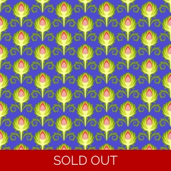 Jane Sassaman - Vegetable Patch - Artichoke - Blue