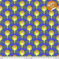 Jane Sassaman - Vegetable Patch - Artichoke - Blue