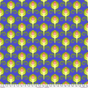 Jane Sassaman - Vegetable Patch - Artichoke - Blue