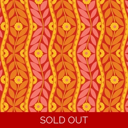 Jane Sassaman - Vegetable Patch - Brocade - Red