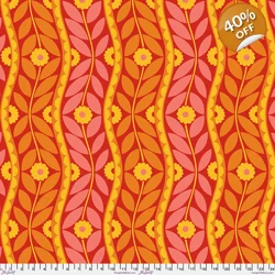 Jane Sassaman - Vegetable Patch - Brocade - Red