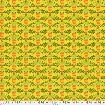Jane Sassaman - Vegetable Patch - Small Carrot - Yellow