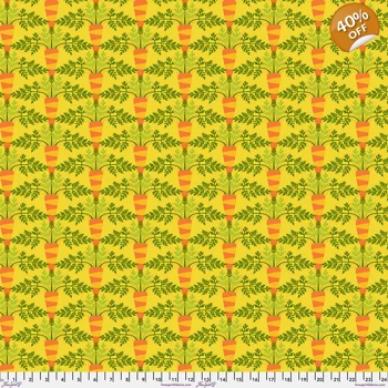 Jane Sassaman - Vegetable Patch - Small Carrot - Yellow