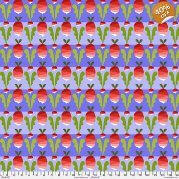 Jane Sassaman - Vegetable Patch - Radish - Red