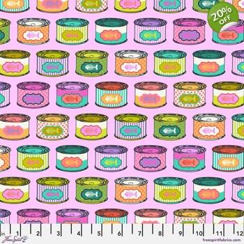 Tula Pink - Tabby Road Deja Vu - Cat Snacks - Electroberry