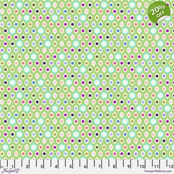 Tula Pink - Parisville (Deja Vu) - Eye Drops - Mint