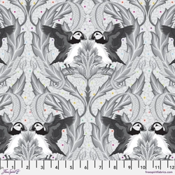 Tula Pink - Graywork - Huffin & Puffin - Whisper