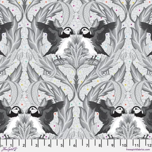 Tula Pink Graywork - Huffin & Puffin - Whisper