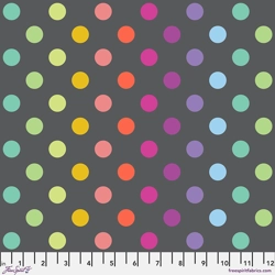 Tula Pink - True Colors Graywork - Disco Poms - Carbon