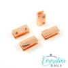 Emmaline Rectangular Strap Ends 3/4 inch wide - Pack of 4