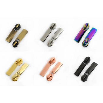 Zipper Pull #5 for Nylon Zipper - Rectangular - Pack of 2