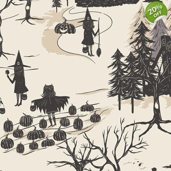 REMNANT - Art Gallery Fabrics - Sweet n Spookier - Happy Haunting - 50cm
