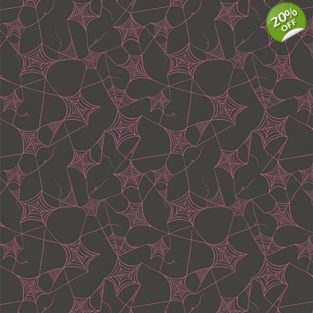 Art Gallery Fabrics - Sweet n Spookier - Web of Scares - Candy