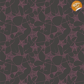 Art Gallery Fabrics - Sweet n Spookier - Web of Scares - Candy