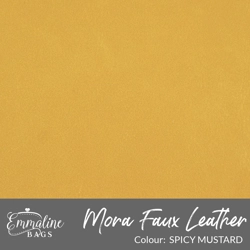 Mora Faux Leather - Spicy Mustard