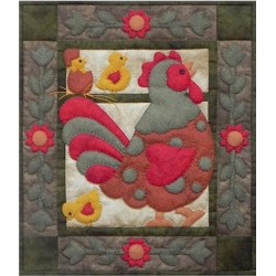 Spotty Rooster - Rachel's of Greenfield Mini Quilt Kit - 13in x 15in