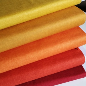 Makower - Linen Texture - Sunset Fat Quarter Bundle x 5
