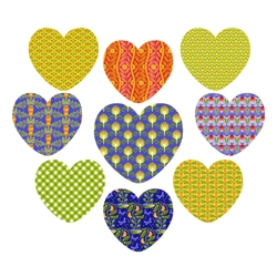 PRE-ORDER - Jane Sassaman - Vegetable Patch - Fat Quarter Bundle x 9