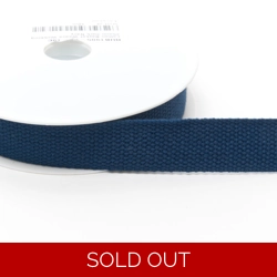 1 inch Cotton Webbing 1.5m - Navy Blue