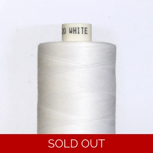 Coats Moon 120 Spun Polyester Thread - 1000 yards - White