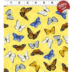 Sue Zipkin - Sunny Fields - Butterflies - Yellow